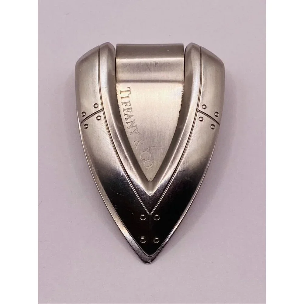 Tiffany & Co Stainless Steel Streamerica Money Clip Holder